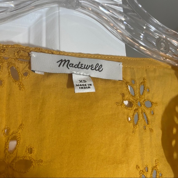 Madewell Scalloped Eyelet Wrap Top - Picture 7 of 10